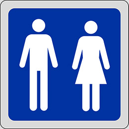 Oznaka nalepka cm 16x16 wc moški in ženske