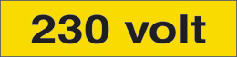 Oznaka nalepka cm 12,5x6 230 volt