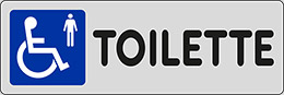 Oznaka nalepka cm 15x5 toilette invalidi moški