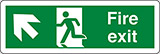 Nalepka cm 30x10 požarni izhod - fire exit