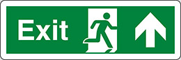 Plastična oznaka cm 45x15 izhod - exit