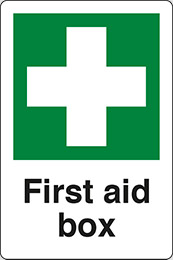 Nalepka cm 30x20 komplet za prvo pomoč - first aid box