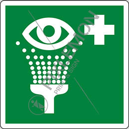 Aluminijasta oznaka cm 50x50 varnostni tuš, kopel za oči - eyewash station